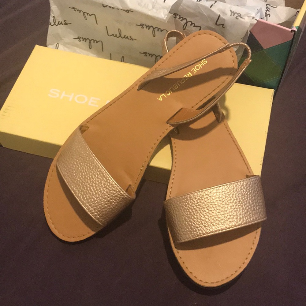 Rose Gold Sandals